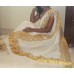 Kerala Saree with golden embroidery